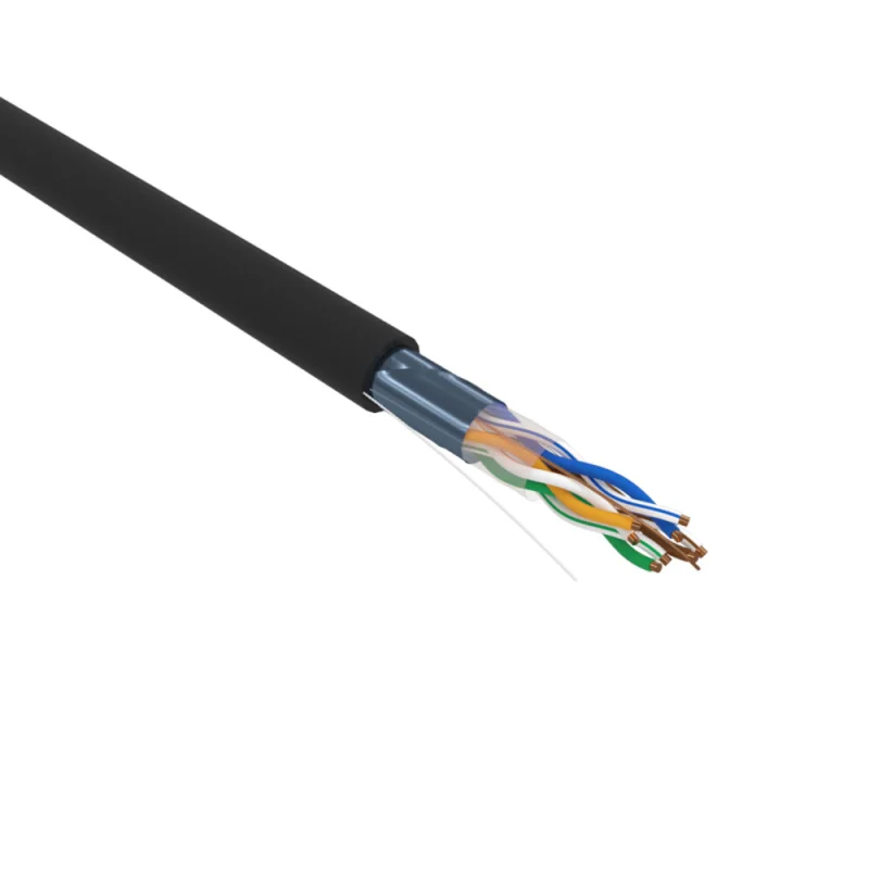 Интернет-кабель (витая пара) U/UTP CAT5e 4х2х0,48 мм CU PE Proconnect черный