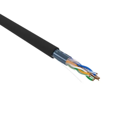 Интернет-кабель (витая пара) U/UTP CAT5e 4х2х0,48 мм CU PE Proconnect черный