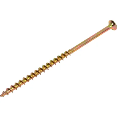 Саморез для ГКЛ STEELREX крупная резьба, жёлтый цинк, 4,8x102 мм, 75 шт. 0105048102B300007516