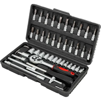 Набор инструмента WMC TOOLS 1/4"DR 46 предметов WMC-2462-5(47789)