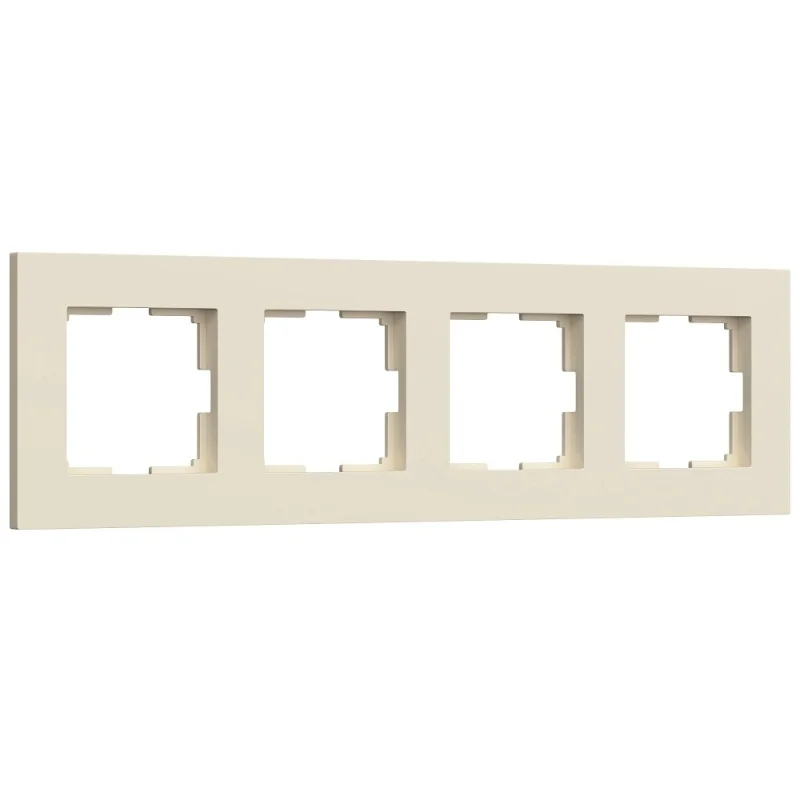 Рамка Werkel Slab четырехместная айвори софт (a062809)