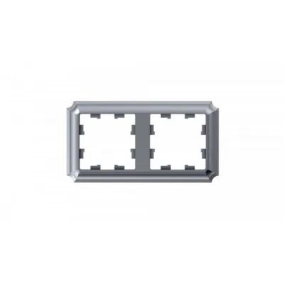 Рамка Systeme Electric AtlasDesign Antique двухместная алюминий (ATN100302)