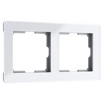 Рамка Werkel Acrylic двухместная белая (a059314)