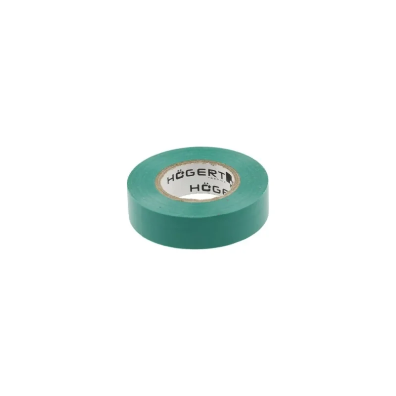 Изоляционная лента Hogert Technik 0,13x19 мм, 20 м, зеленая HT1P284