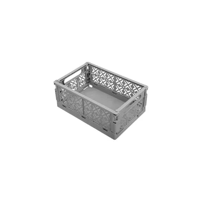 Складной ящик Econova Stocky М 249x167x103 мм, 3.4 л, серый 434297411