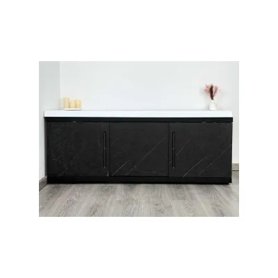 Экран под ванну ALAVANN МДФ Alt Black 1,5 чёрный мрамор ALV1201004