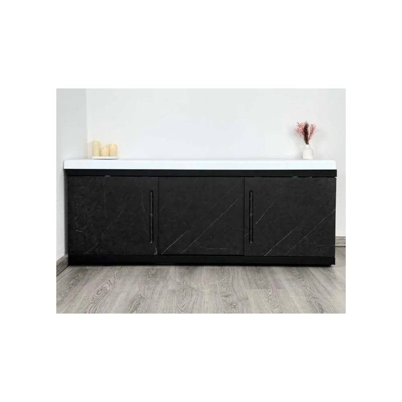 Экран под ванну ALAVANN МДФ Alt Black 1,5 чёрный мрамор ALV1201004