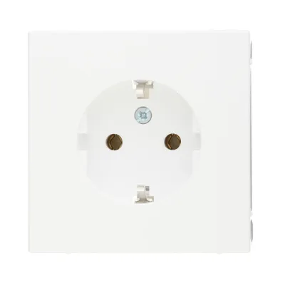 Розетка Systeme Electric ArtGallery встраиваемая белая с заземлением (GAL000143)