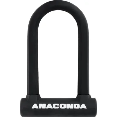 Навесной замок с креплением на раму Авангард ANACONDA Т608 BLACK силикон, всепогодный 14853