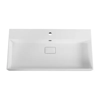 Раковина из искусственного мрамора Cezares Bianco, 91x45x11.5 см 50263