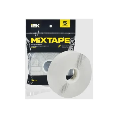 Лента монтажная IEK MIXTAPE PRO сверхпрочная, двусторонняя, 2x25 мм, 5 м MT7-LM30-02-25-05