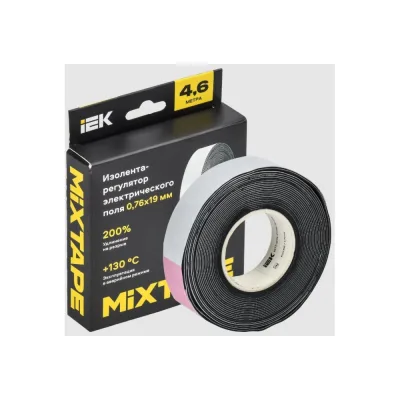 Изолента-регулятор электрического поля IEK MIXTAPE PRO 0,76x19 мм, 4,6 м MT7-IZ34-C076-19-D46