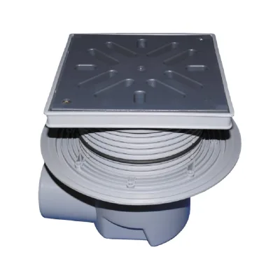 Дворовый трап HL (горизонтальный выпуск) с решеткой из ПП (до 1,5т) HL 615L