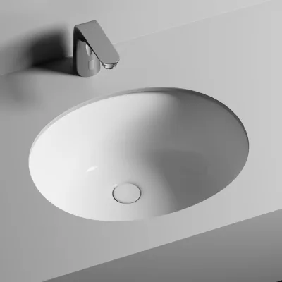 Умывальник Ceramicanova Element овальный, встраиваемый под столешницу 510x420x195 мм CN6042