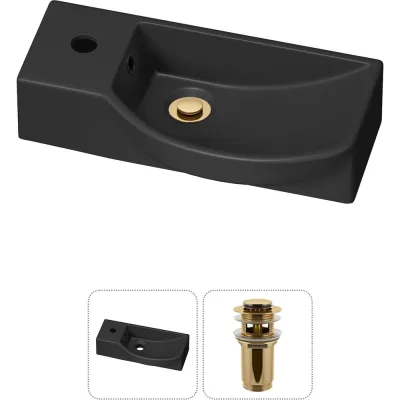 Комплект Wellsee 2 в 1 Lavinia Boho Bathroom Sink накладная/подвесная раковина 45x24 см 20216095R