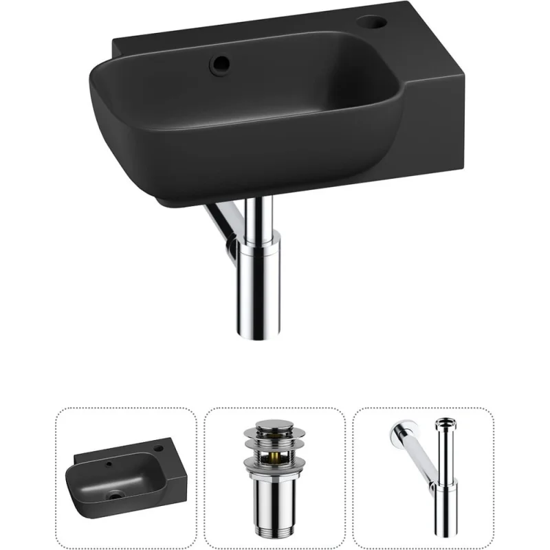 Комплект Wellsee 3 в 1 Lavinia Boho Bathroom Sink накладная/подвесная раковина 40x24 см 20216376R