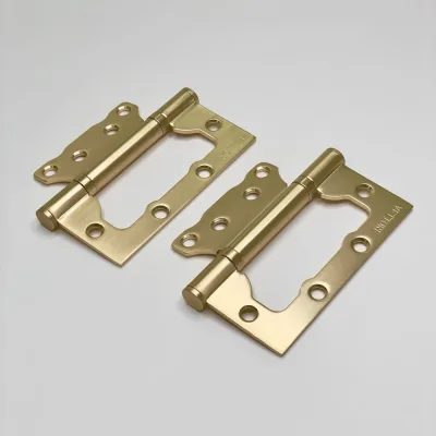 Петля дверная VETTORE FLUSH 100×75×2.5mm SSG Сатинированное Золото, 2шт 20639