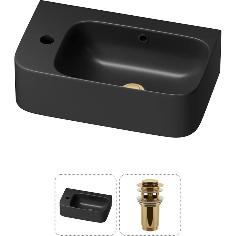 Комплект Wellsee 2 в 1 Lavinia Boho Bathroom Sink накладная/подвесная раковина 45x27 см 20216487R