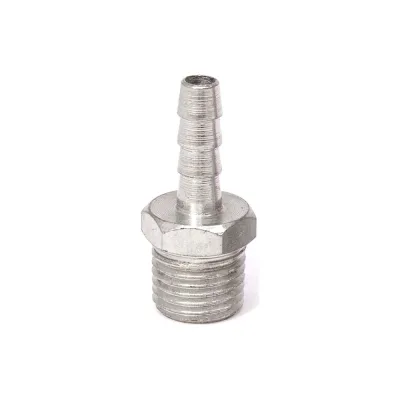 Резьбовой штуцер ёлочка PI TOOLS SH-E6-1/4M под шланг D6. Арт. 7778
