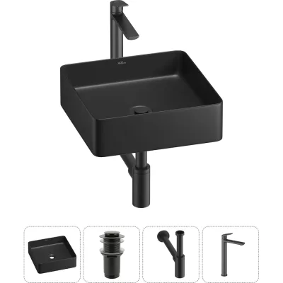 Набор Wellsee 4 в 1 FreeDom 2.0 накладная раковина 36x36 см 20214426R