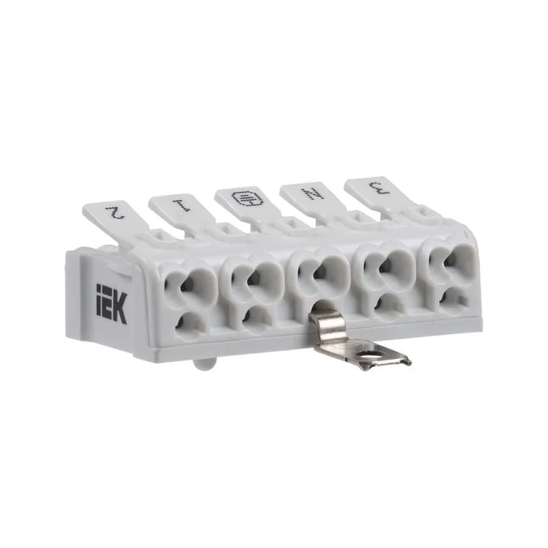 Клемма пружинная соединительная IEK КСПнз5-3L+N+PE, 100шт UKZ-B06-5P-F1-E1-10
