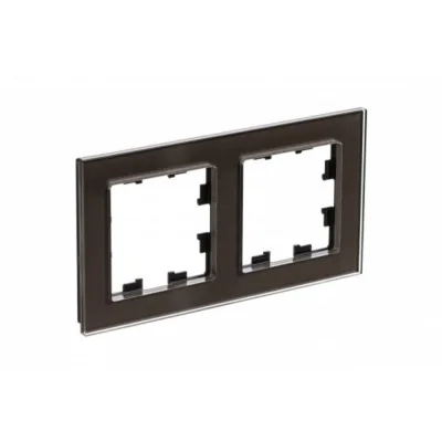 Рамка Systeme Electric AtlasDesign Nature двухместная мокко (ATN320602)