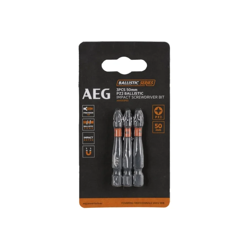 Биты ударные AAK503PZ2 (3 шт; PZ2; 50 мм) AEG 4932479184