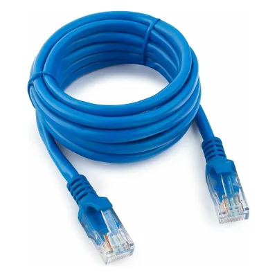 Патч-корд Cablexpert UTP кат.5e, 2м, литой, многожильный синий PP12-2M/B