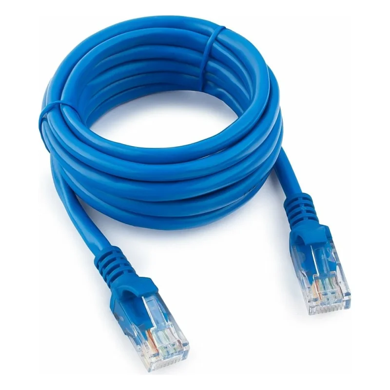 Патч-корд Cablexpert UTP кат.5e, 2м, литой, многожильный синий PP12-2M/B