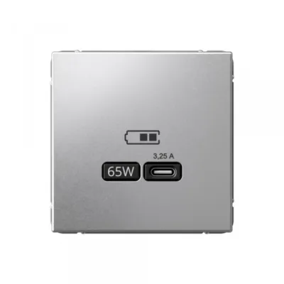Розетка USB Systeme Electric ArtGallery встраиваемая алюминий Type-C (SE GAL000327)