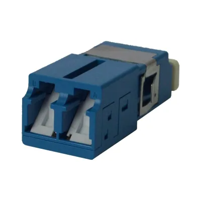Оптический адаптер LANMASTER LC, SM, со шторкой, корпус SC, дуплексный LAN-2LCS/SH-AM-SM