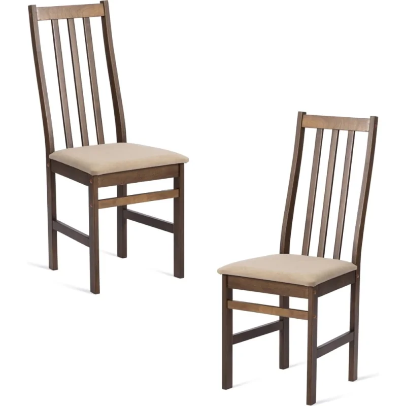 Стул Tetchair 2 шт SWEDEN NEW, Многослойный березовый шпон, 41x40x99 см, cappuchino/велюр бежевый 21623