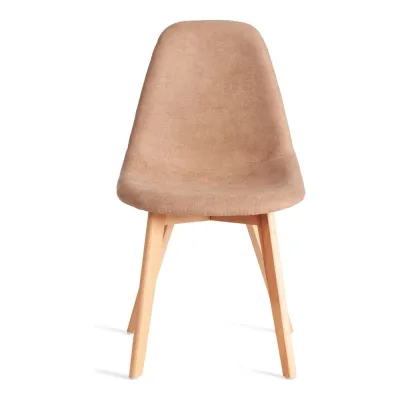 Стул Tetchair 4 шт CINDY SOFT mod. C1021F1-1 фактурный велюр/дерево бук, 55x48x83 см, Бежевый LY1701-4, натуральный 21234