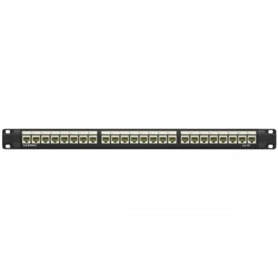 Патч-панель неэкранированная DKC 1U 19 дюйм RJ45 CAT5е 24 модуля (RN5PPU24)