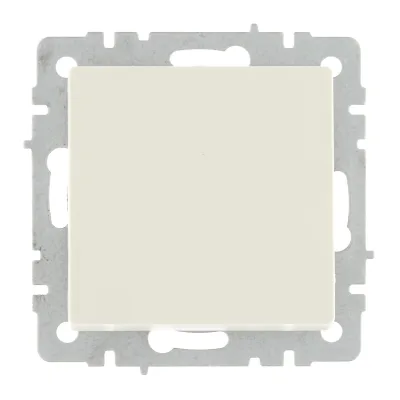 Переключатель IEK Brite одноклавишный встраиваемый бежевый проходной (BR-V12-0-10-K10)