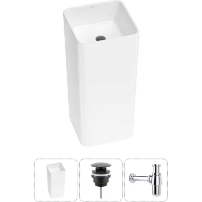Набор Wellsee 3 в 1 Callipy Art напольная раковина 40x40x84 см 20213315R