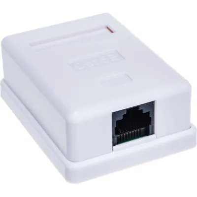Компьютерная розетка SUPRLAN 8P8C /RJ-45/, UTP, Cat.5e, 1 порт 10-0307