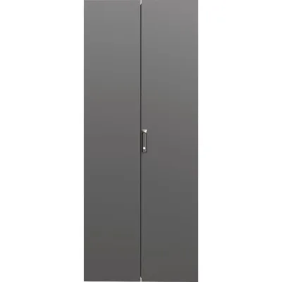 Дверь сплошная DKC двухстворчатая, для IT, CQE 2000x800 RAL9005, 1 шт. RBITCPED2080