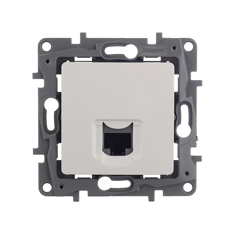 Розетка компьютерная Legrand Etika встраиваемая белая RJ45 (672241)