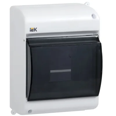 Щит распределительный навесной IEK Krepta 3 КМПн пластиковый IP30 146х96х83 мм прозрачная дверь (MKP42-N-04-30-12)
