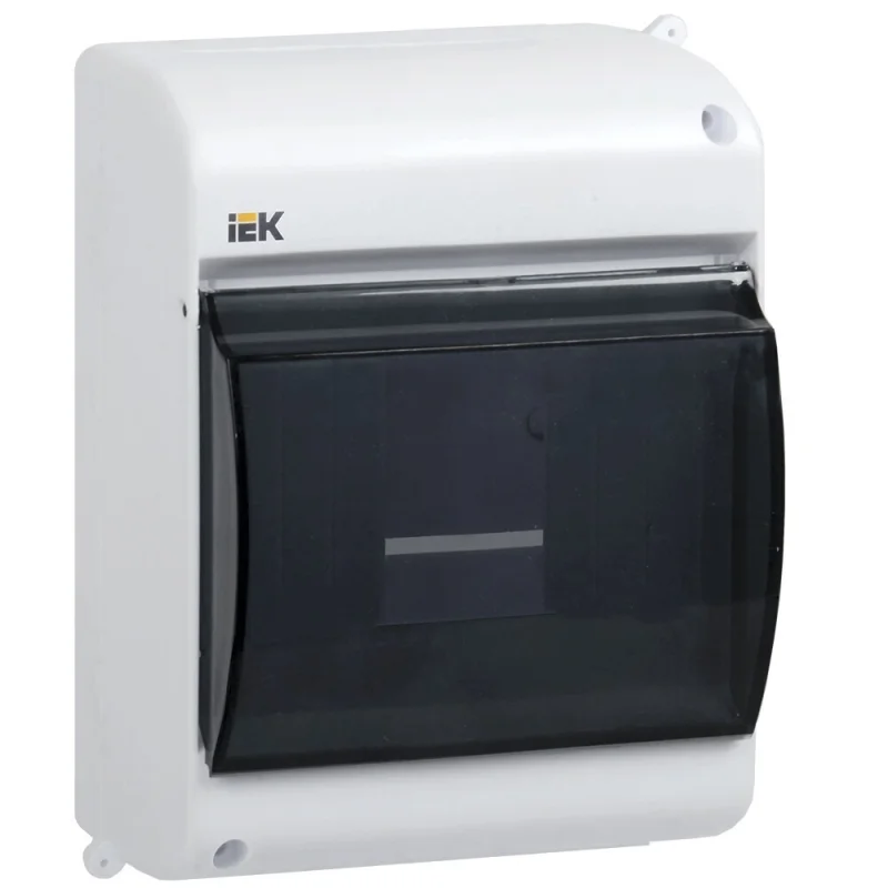 Щит распределительный навесной IEK Krepta 3 КМПн пластиковый IP30 146х96х83 мм прозрачная дверь (MKP42-N-04-30-12)