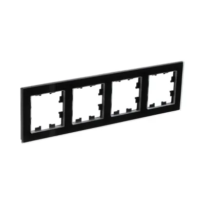 4-ΠΌΠ΅ΡΡΠ½Π°Ρ ΡΠ°ΠΌΠΊΠ° Systeme Electric AtlasDesign NATURE ΡΡΠ΅ΠΊΠ»ΠΎ ΡΠ΅ΡΠ½ΡΠΉ ATN321004