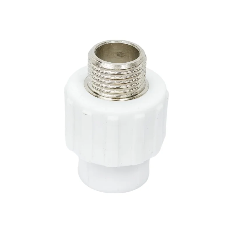 Муфта PPRC комбинированная Дн20x15 Ру25 белая наружная резьба MeerPlast D200-00434 2473