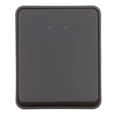 Выключатель Systeme Electric AtlasDesign Profi54 одноклавишный накладной антрацит с подсветкой (ATN544013)