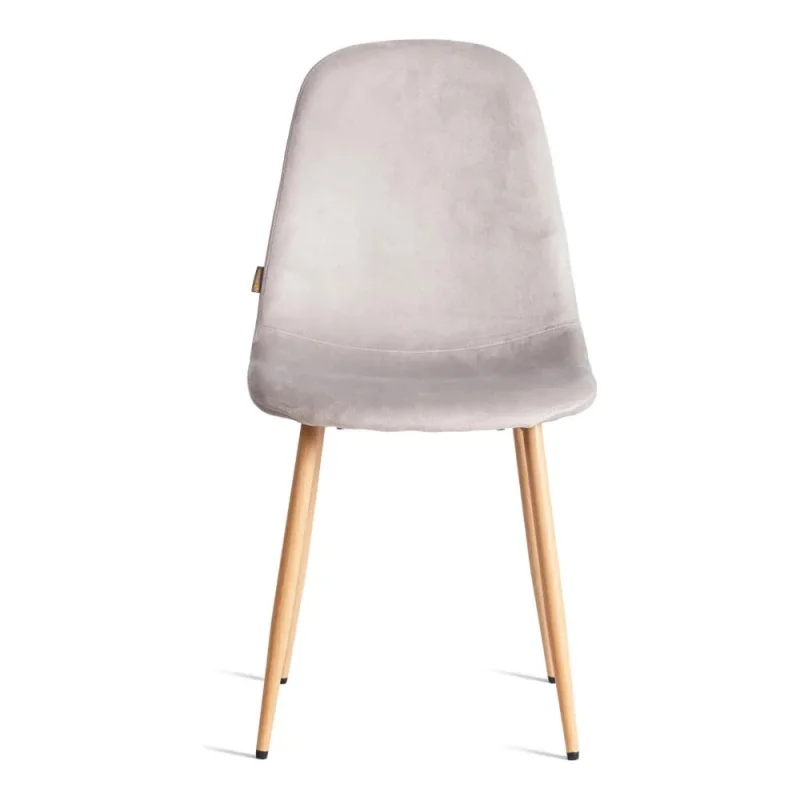 Стул Tetchair 4 шт BREEZE mod. JSC-58 Велюр/металл, 44x53x86 см, Light grey светло-серый HLR14, натуральный 21212