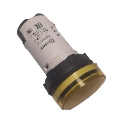 Светодиодный индикатор Briswik АД-22 желтый 220В AC/DC IP65 22AC/DC220V5.BR