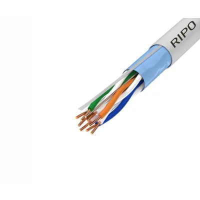 Интернет-кабель (витая пара) FTP 24 AWG CAT5e 4х2х0,5 мм экранированный Ripo (100 м)