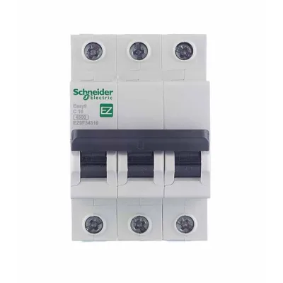 Автоматический выключатель модульный Schneider Electric Easy9 3P 16А тип C 4,5 кА 400 В (EZ9F34316)