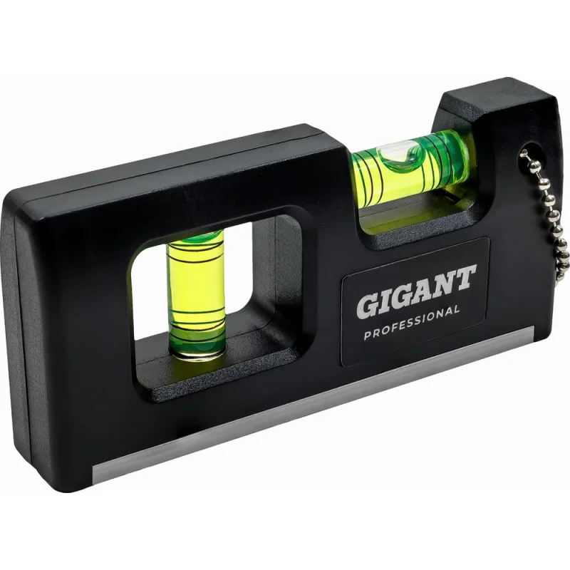 Магнитный компактный уровень Gigant Professional 100 мм 2 глазка GPGW-10-1