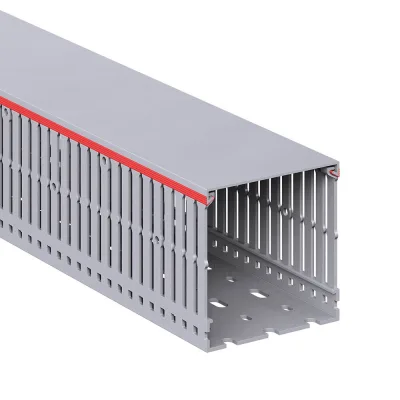 Кабель-канал перфорированный DKC RL6 80х80 мм серый 2 м (01129RLDIY)